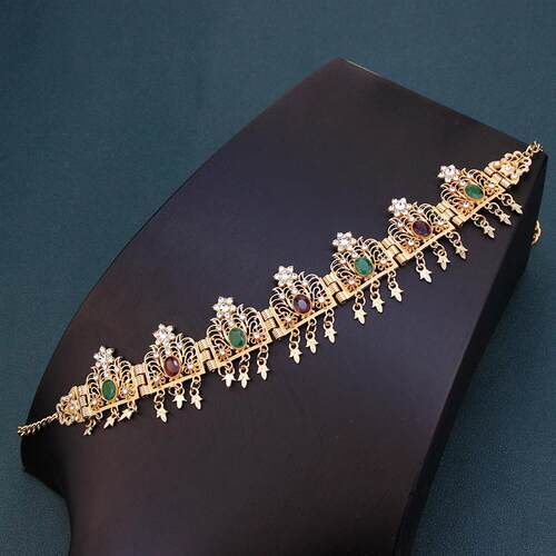 Sunspicems Algeria Tassels Forehead Chain Hairband Bride Cro