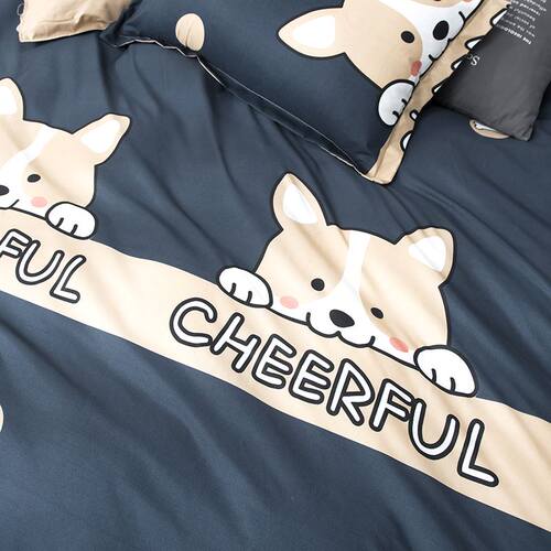 Kuup Polyester Bedding Cover Bed Sheet Set King Queen Size E