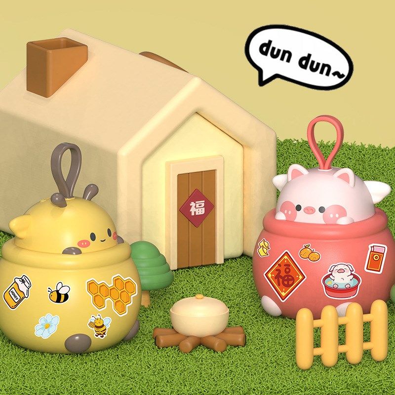 少儿卡通福袋存钱罐大容量可存可取带钥匙储蓄罐DIY手工,节庆用品/礼品,储蓄罐,淘宝优惠券,粉丝福利购,淘宝优惠卷