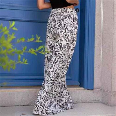wear outer for pants casual pockets slanted pants wide-leg