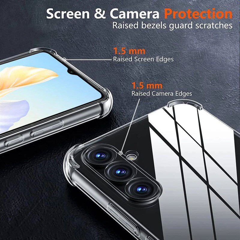 Transparent Silicone Soft Shockproof Case For  Galaxy S24 S2