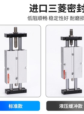 小型气动轴杆TNJ可调行程气缸大推力气缸TNW TN 10 1 20
