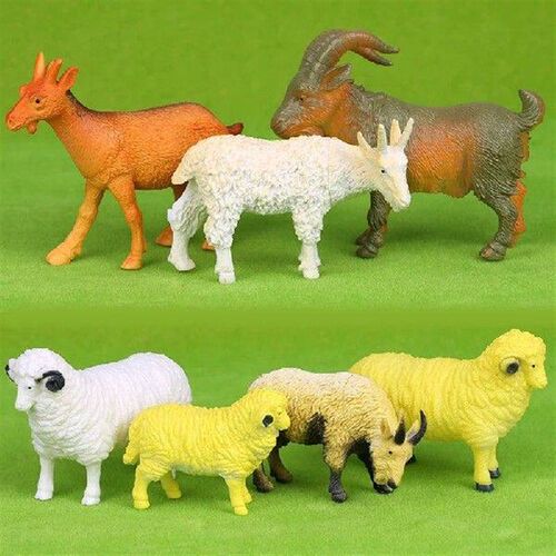 Mini Simulated Solid Farm Animals Sets Children, Plastic