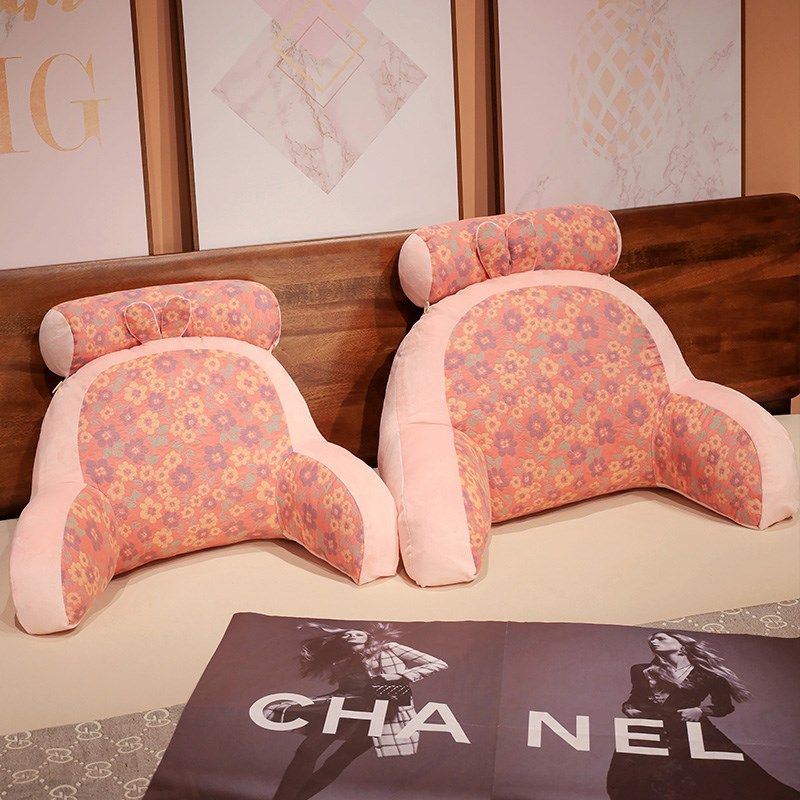 花布床头靠垫软包护腰靠枕大靠背孕妇抱枕学生宿舍床上看书枕头女,居家布艺,床头靠垫,淘宝优惠券,粉丝福利购,淘宝优惠卷