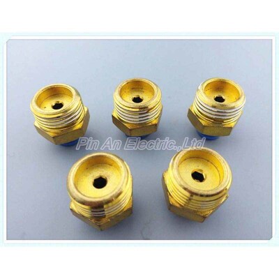 PC6-04 6mm to 1/2 Pneumatic Connectors male straight one-to