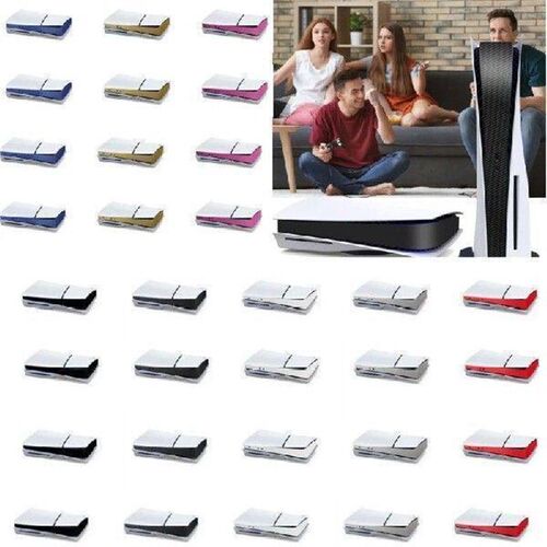 2025 Sticker For PS-5 Slim Console Matte Carbon Fiber Skin