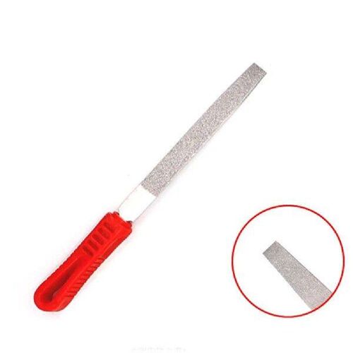Diamond Coated Flat File Plastic Handle Hand Tools 6inch