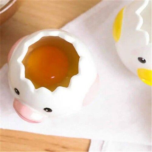 Egg White Separator Cute Chicken Ceramic Egg Yolk Protein