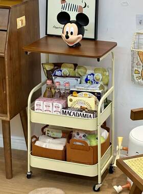 移动推车用置物发架卧室高xiaolong颜值零食收小纳架沙边几客厅复