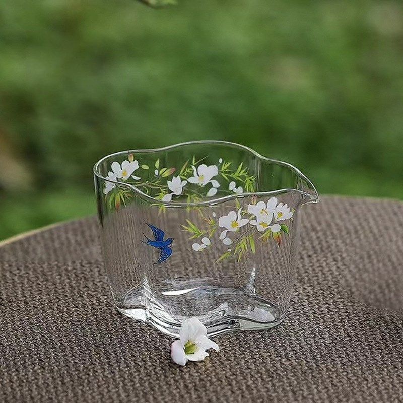 燕归来手工耐热玻璃公道杯云朵分茶器匀杯单个泡茶茶海茶道配件,餐饮具,公道杯,淘宝优惠券,粉丝福利购,淘宝优惠卷