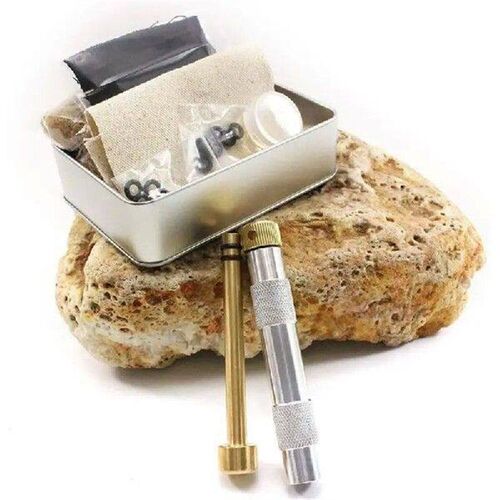 Brass Fire Piston Kit Outdoor Emergency Tools Flame Maker