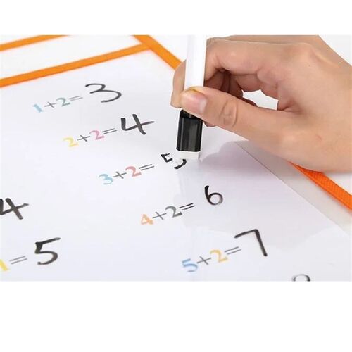 10Pcs Transparent Dry Brush Bag Kids Craft Drawing Board Pai