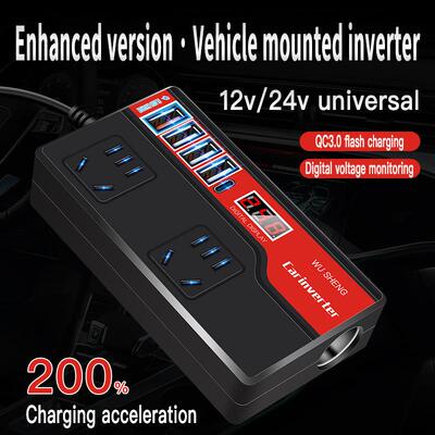 Car inverter converter 12v24v to 220v car inverter transform
