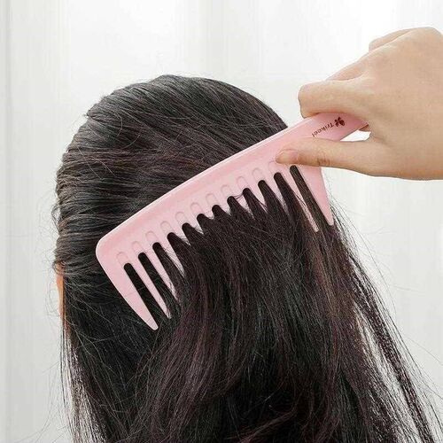 Large curly hair comb wide tooth comb big tooth comb pear