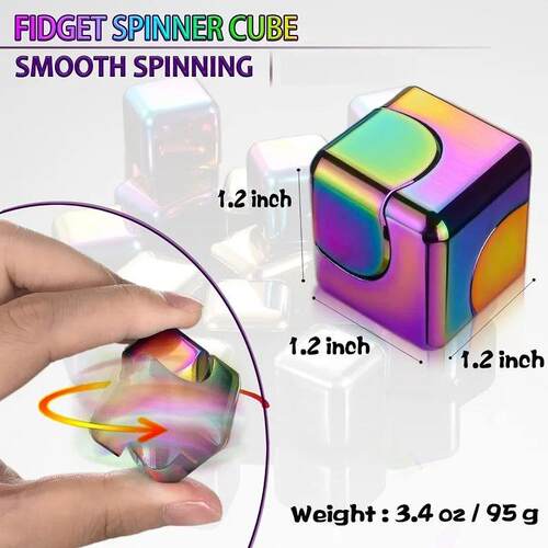 Cube Spinner 4-in-1 Decompression Spinning Toy Desktop  Meta