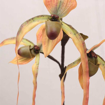 Orchid artificial flower pocket orchid fake flower light lux