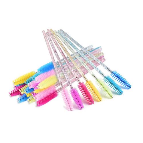 50Pcs Disposable Eyebrow Brush Mascara Wands Eyelash Brushes