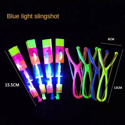 10pc Outdoor Catapult Luminous Slingshot Toy LED Light Emitt