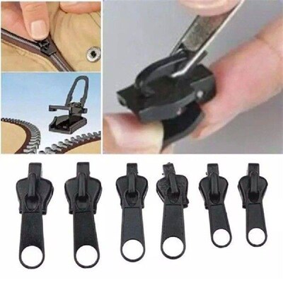 6Pcs Universal Detachable Repairing Zippers DIY Sewing