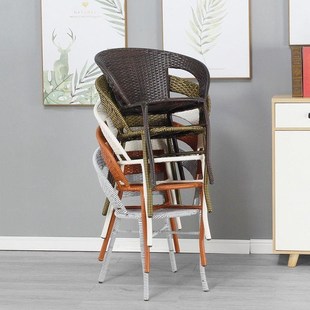 New balcony small table and chair rattan chair three-piece s