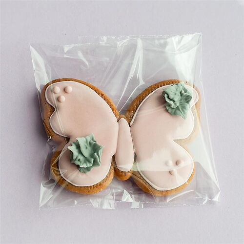 Self Sealing Cellophane Bags Packaging Cookies Clear