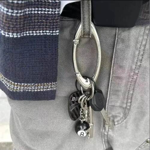 Star Essential Icon Carabiner Keychain Blackout Women Men Hi