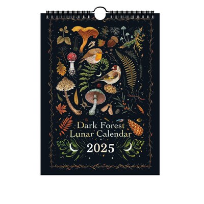 跨境新品Dark Forest Lunar Calendar2025黑暗森林挂历办公室日历