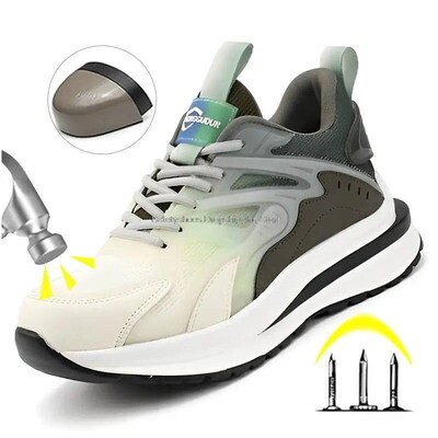 Fashion Safety Shoes Men For Work Safety Boots Women Safety