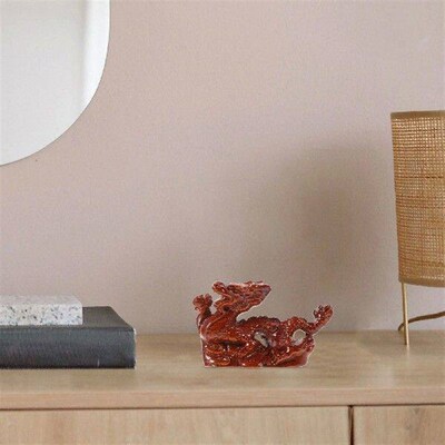 Wooden Crafts Dragon Ornaments Zodiac Living Room
