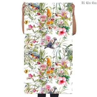 Peel And Stick Forest Floral Parrot Wallpaper Green/Yellow/P