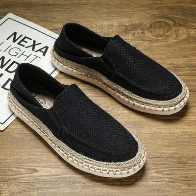 Fashion Breathable Slip-on Cloth Shoes Men Loafers Summer