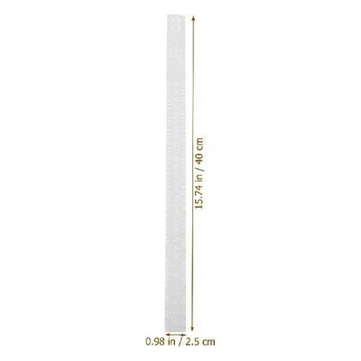 2 Pcs Biscuit Balance Acrylic Ruler Measuring Dough Roller