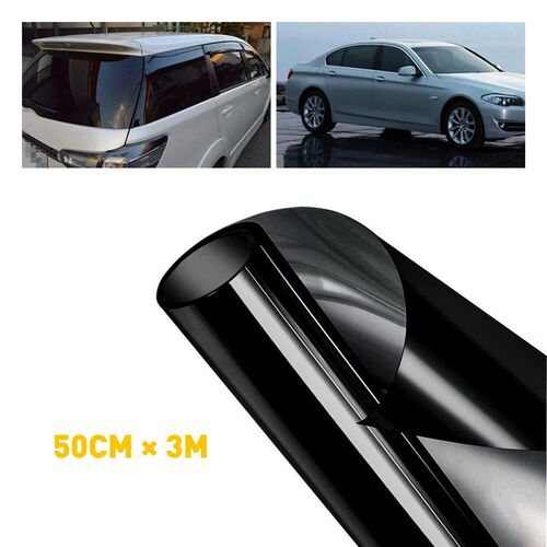 1 Roll 50cmx300cm Car Window Privacy Tint Film Auto Vinyl An
