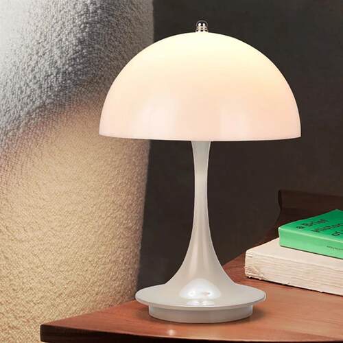 Mushroom table lamp PC luminous lampshade rechargeable desk