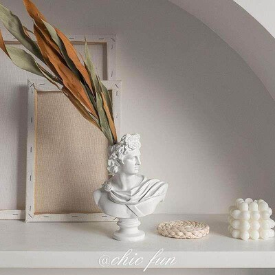Chic fun * Nordic ins statue of David vase makeup brush