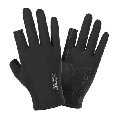 Ice Silk Halffinger Cycling Gloves for Men and Women Outdoor