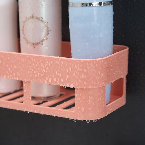 Bathroom Shelf Organizer Toilet Adhesive Shampoo Gel Storage