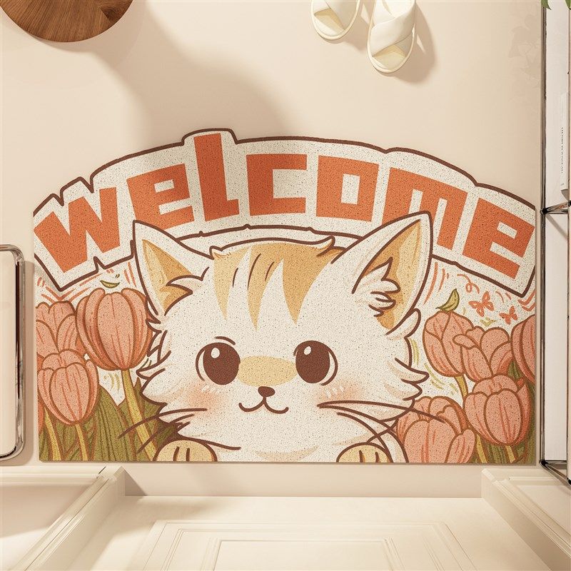 欢迎回家可爱狗狗入户门地垫门口玄关防滑地毯一冲即净耐磨耐脏垫,居家布艺,入户地垫,淘宝优惠券,粉丝福利购,淘宝优惠卷