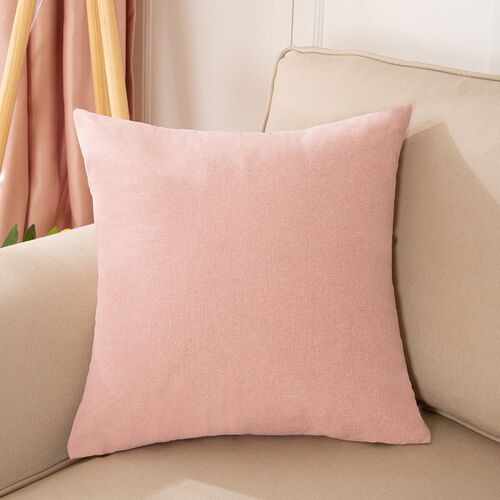 Pure Color CottonLinen Pillow Cover Sofa Cushion Bed Headres