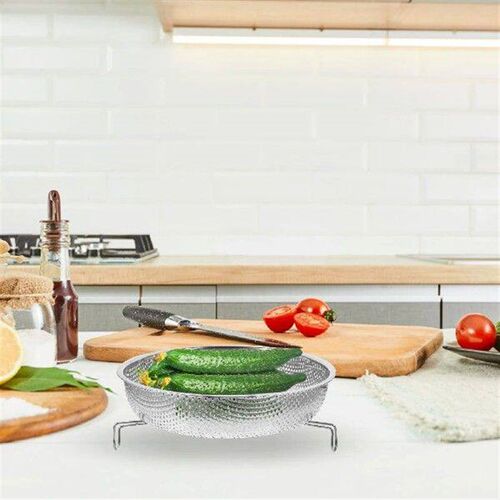 Stainless Steel Steamer Steaming Basket Drain Fruit Insert