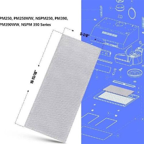S99010370 Hood Filter Replacement for Nutone Aluminum