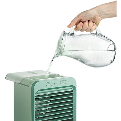 Electric Fan Air Cooler Mini USB喷雾降温宿舍冷风机加湿水风扇