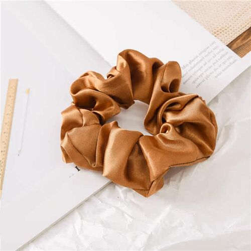 1 Pcs Satin Silk Solid Color Hair Ties Scrunchie Elastic Hai