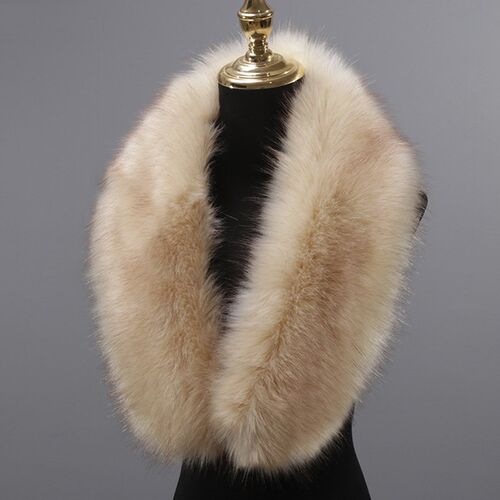 New  Faux Fur Collar Scarf Women Winter Warm Soft Plush Shaw