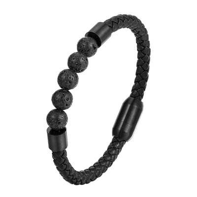 Natural Stone Volcanic Stone Leather Brlet Stainless Steel L