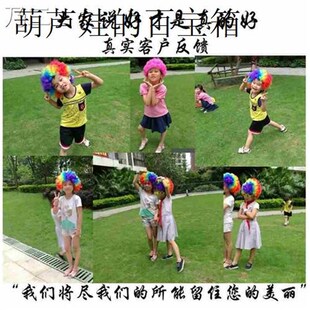 Christmas party props Afro wig clown wig fan hairpiece