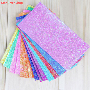 50pcs Single Folding Paper Shining Origami Square set Side