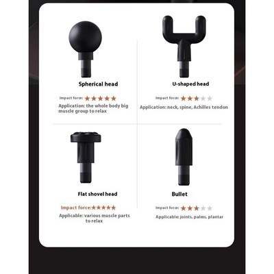 Fascia gun Handle and Elbow 3 Modes and 6 Gears Adjust Muscl