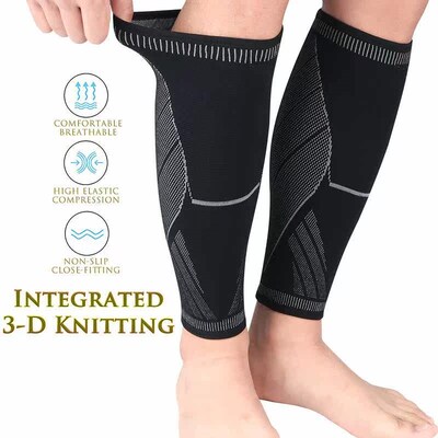 1 Pair Calf Compression Sleeves Men Women  20-30mmHg Leg Com
