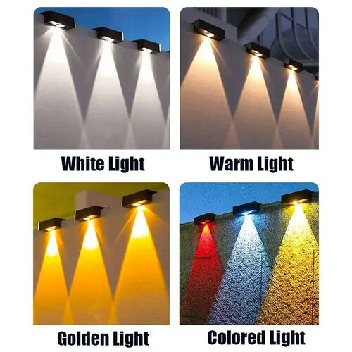 Solar Wall Lights IP65 Outdoor Square Solar Wireless Wall Mo